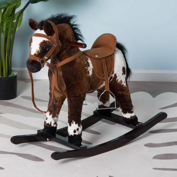 Plush Ride On Rocking Horse